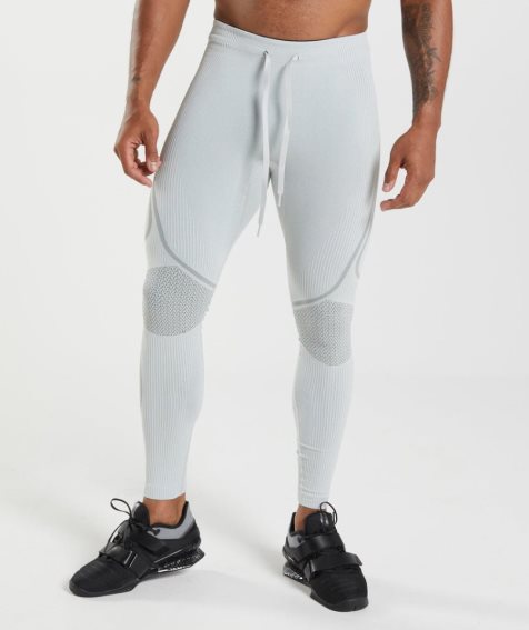 Men's Gymshark 315 Seamless Leggings Light Grey | CA NA176D